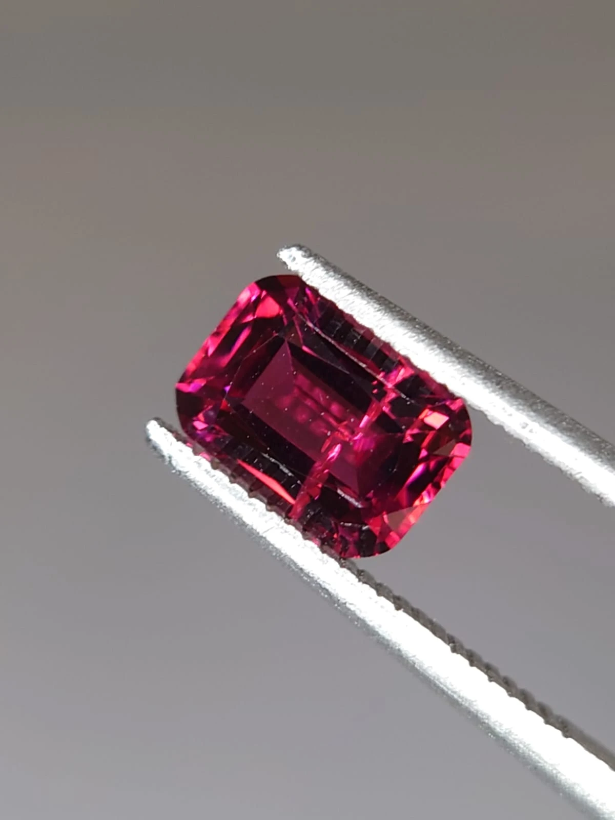 1.41ct Natural Long Cushion Cut Rhodolite Garnet from Tanzania — view 3